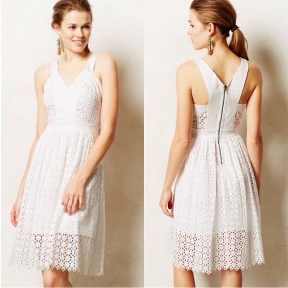 white eyelet dress womens
